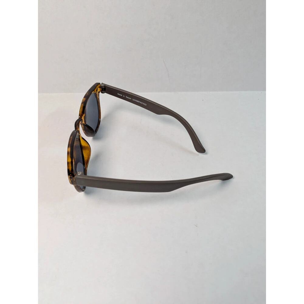 Kids Tortoise Shell Sunglasses Brown Black Round Classic Unisex Shades - Picture 3 of 4